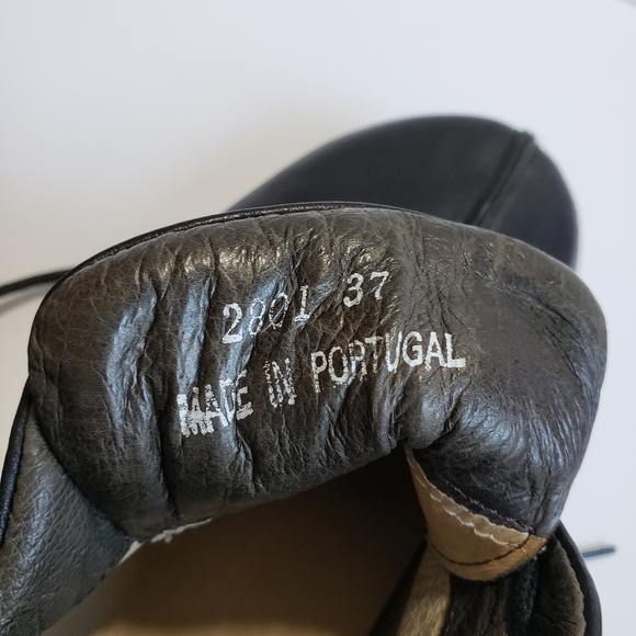 Wolky Leather Black Laceup Tie Comfort Shoe Size 37 (US 6) Occupational EUC - Picture 8 of 10